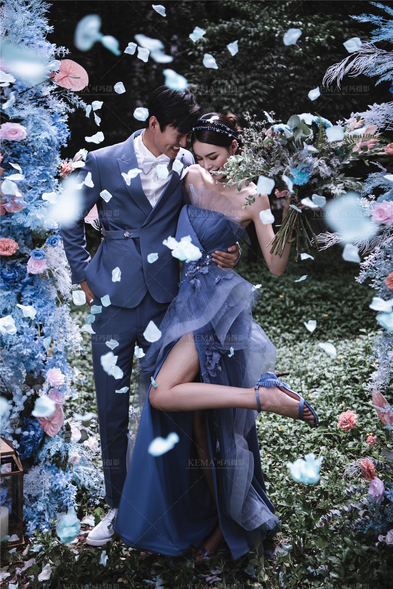 浪漫梦幻的森系婚纱照