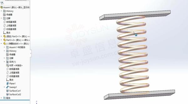 使用SOLIDWORKS制作可伸缩弹簧 - 知乎