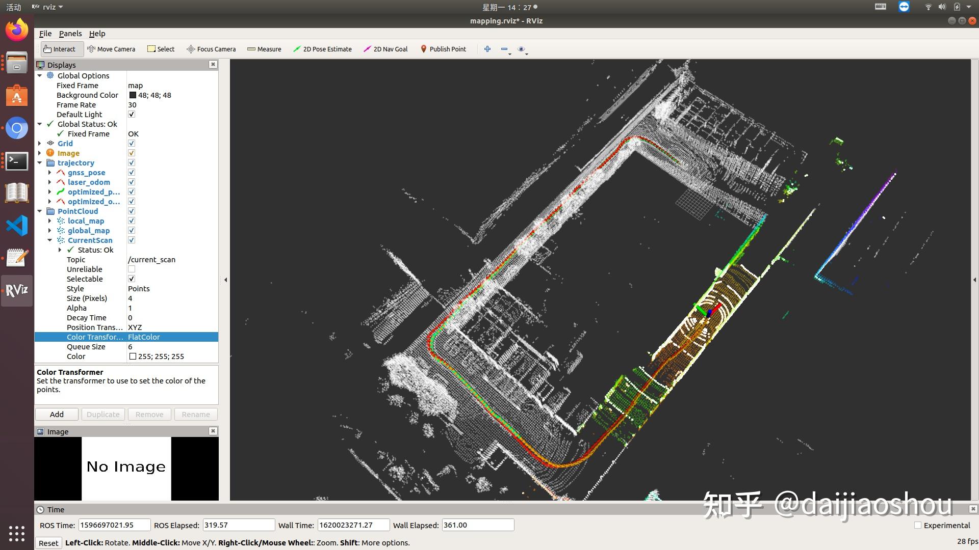 16线32线激光雷达slam的mapping效果对比