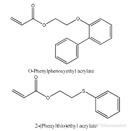 uv喷墨中常用单官丙烯酸酯单体介绍