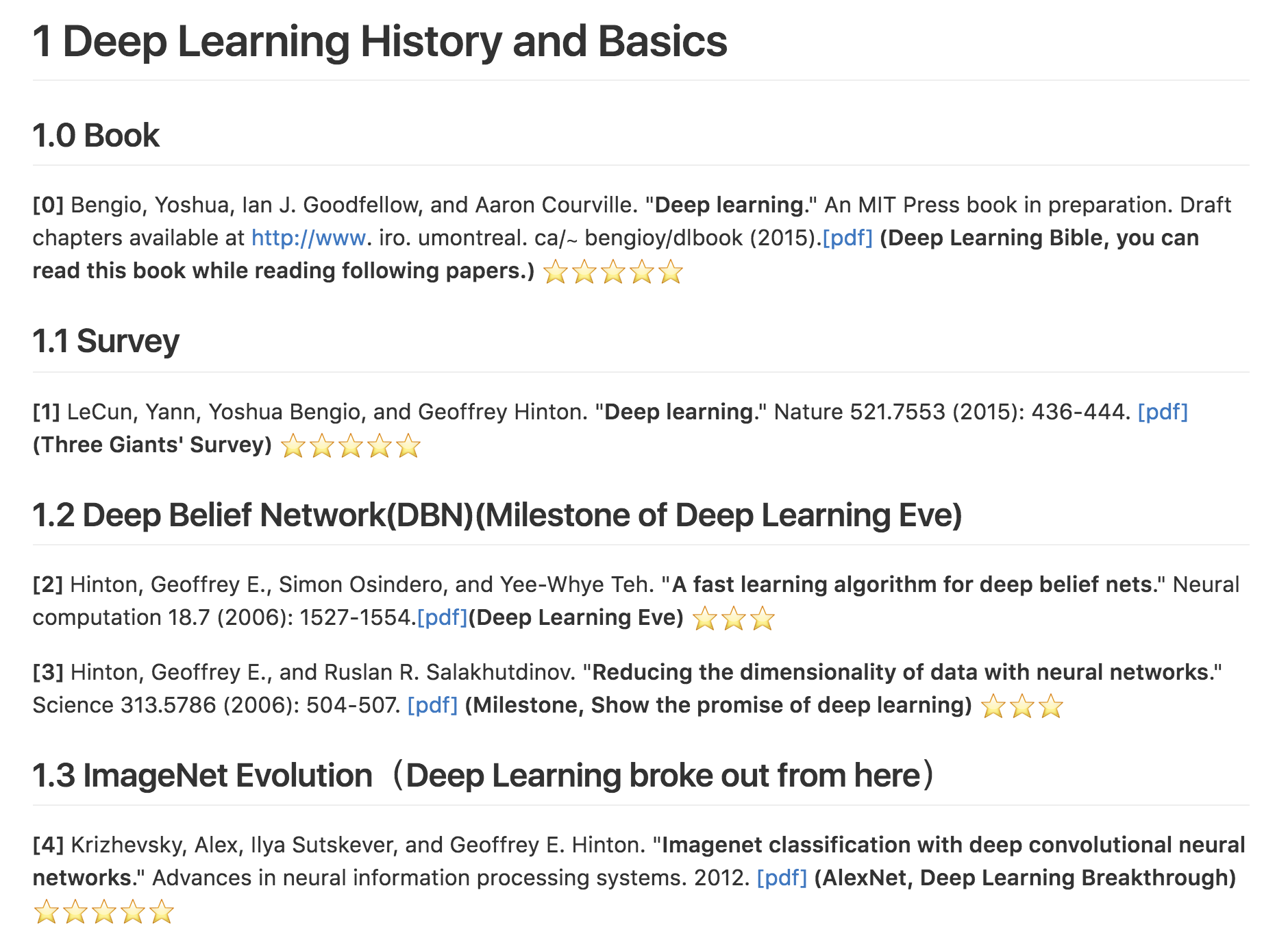 深度学习论文阅读路线图 Deep Learning Papers Reading Roadmap - 知乎