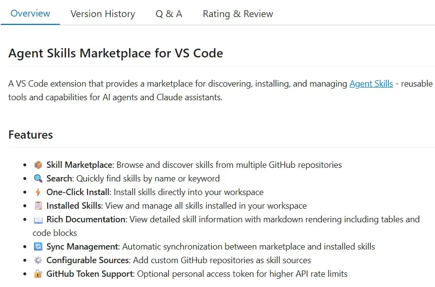 VS Code 中的 Agent Skills Marketplace - 知乎
