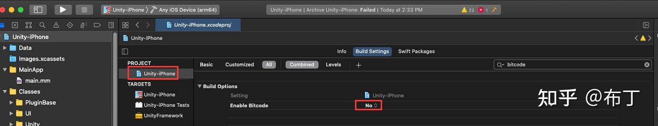 unity ios warning: arm64 function not 4-byte aligned，libtolua.a linker ...
