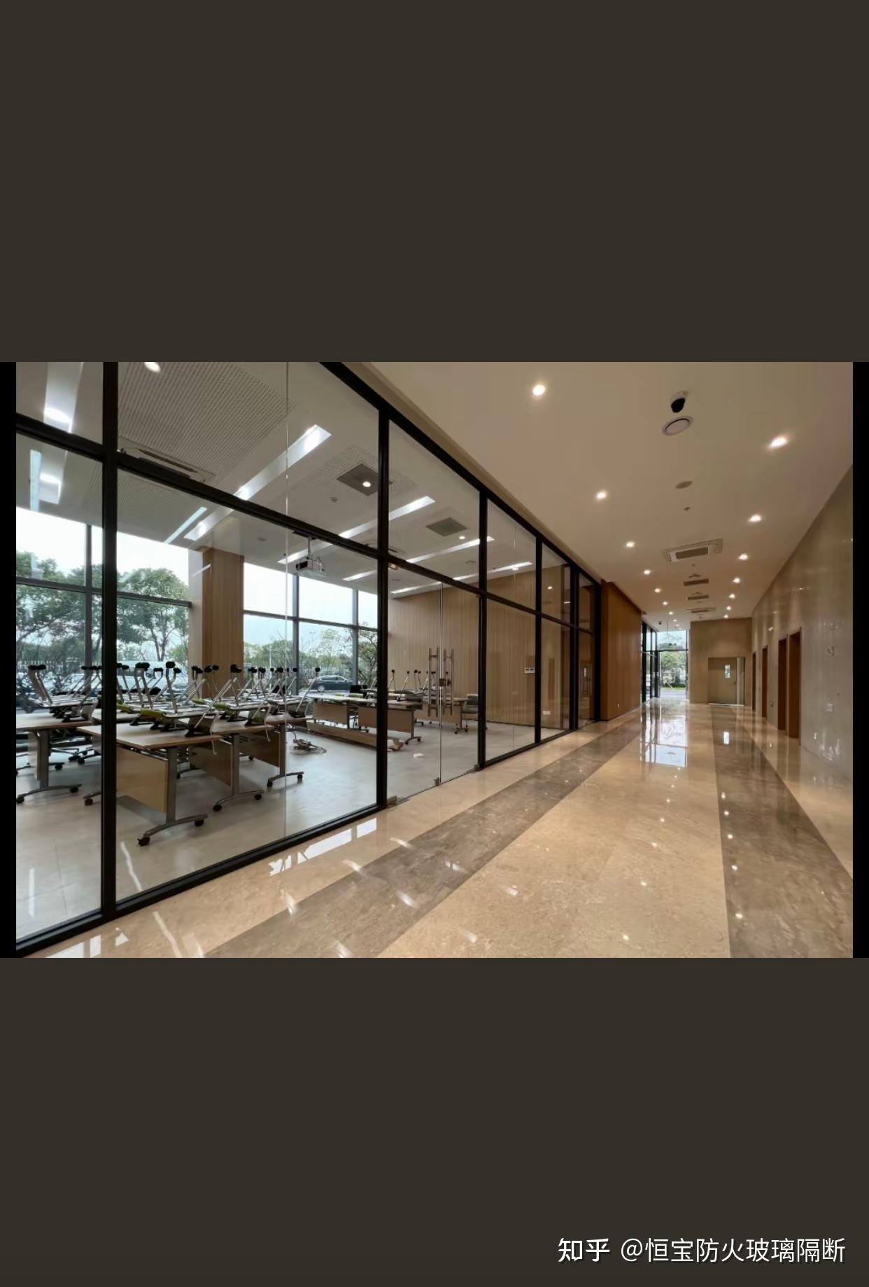 防火玻璃隔断展示 - 知乎