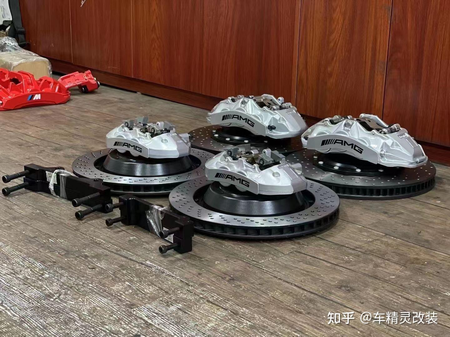 奔驰r400改装amg前6后4套装低调帅气制动尊贵奢华身份象征