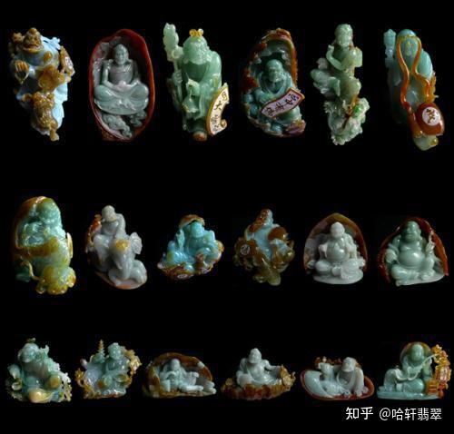 【哈轩翡翠】翡翠十八罗汉鉴赏