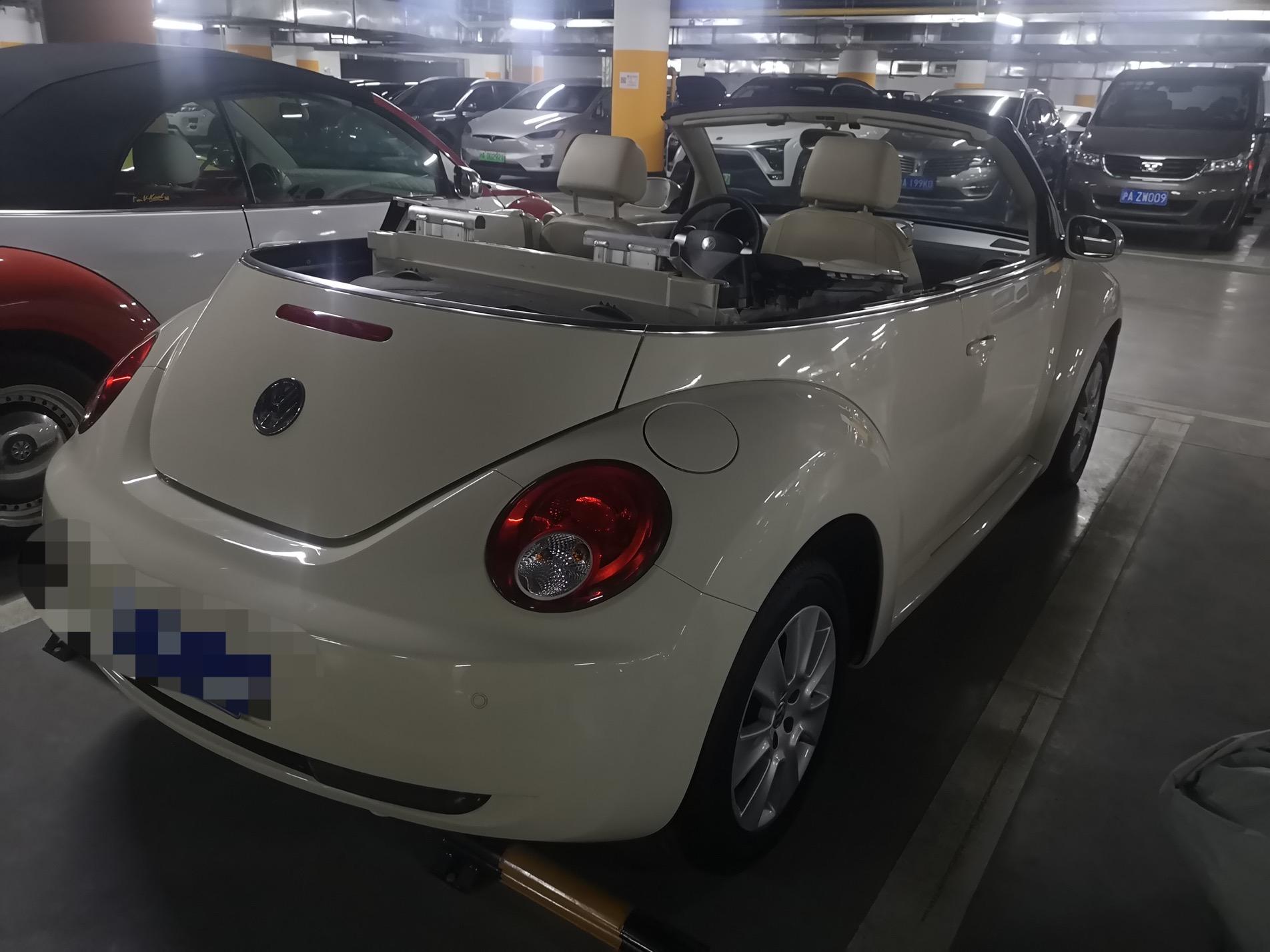 广州二手车检测汽车检测二手车评估师检测一台大众甲壳虫敞篷版