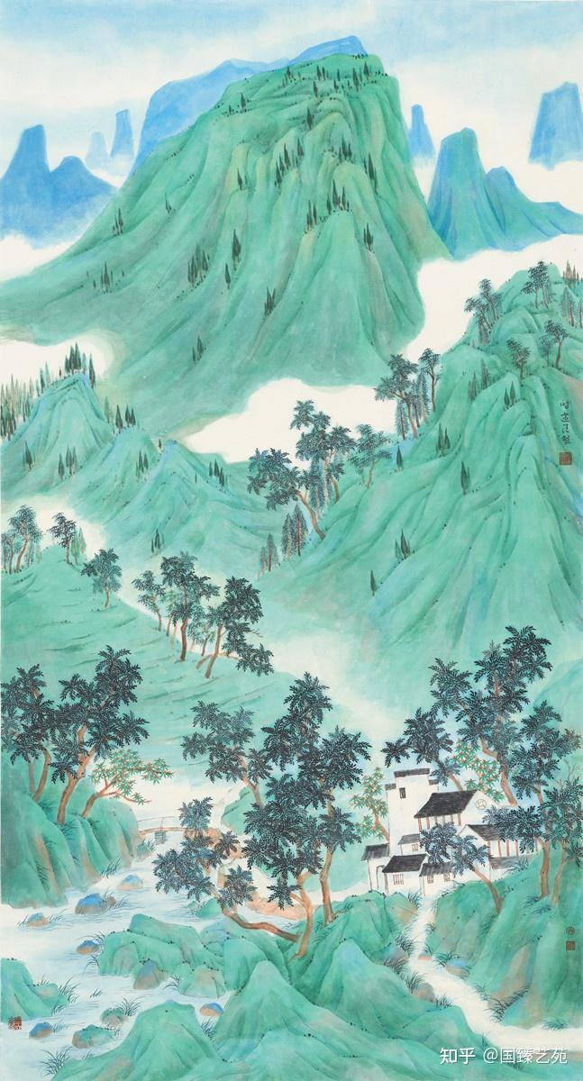 时建良:中国当代青绿山水画家
