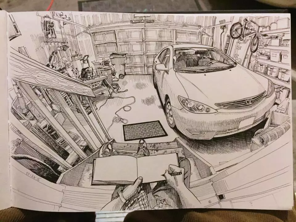 paul用他的作品向我们展示了sketchbook的魅力,通过这样艺术的形式来