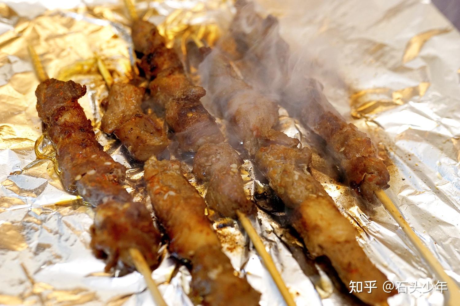 烤:锡纸烤羊肉串