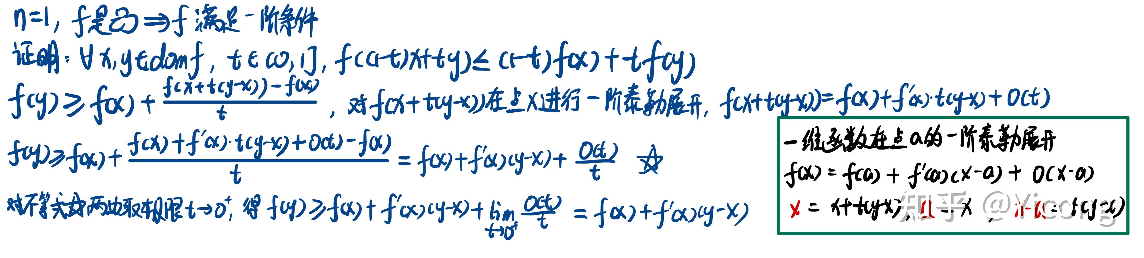 梳理凸函数的六种判断方法及5个判定定理的证明过程 知乎