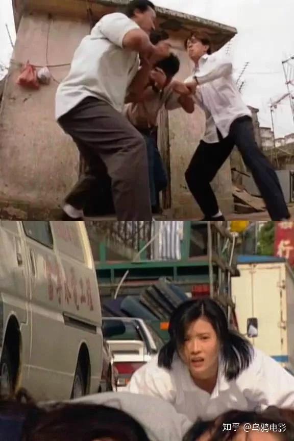 最震撼的一幕,是方展博(刘青云饰演)的妹妹,被人从楼顶一个个扔下去