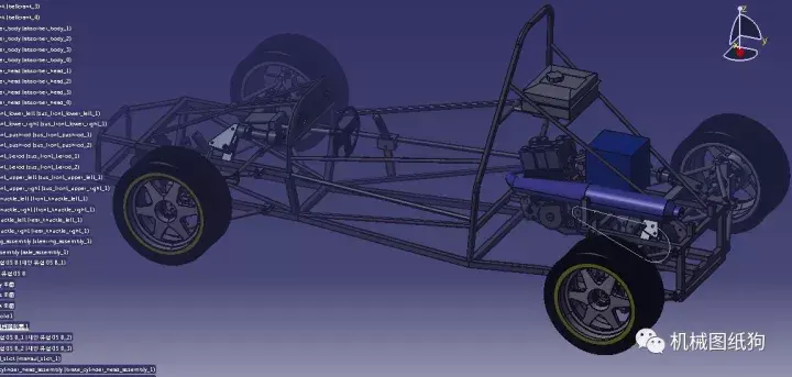 卡丁赛车方程式赛车底盘3d图纸autodeskinventor设计附stpstl格式