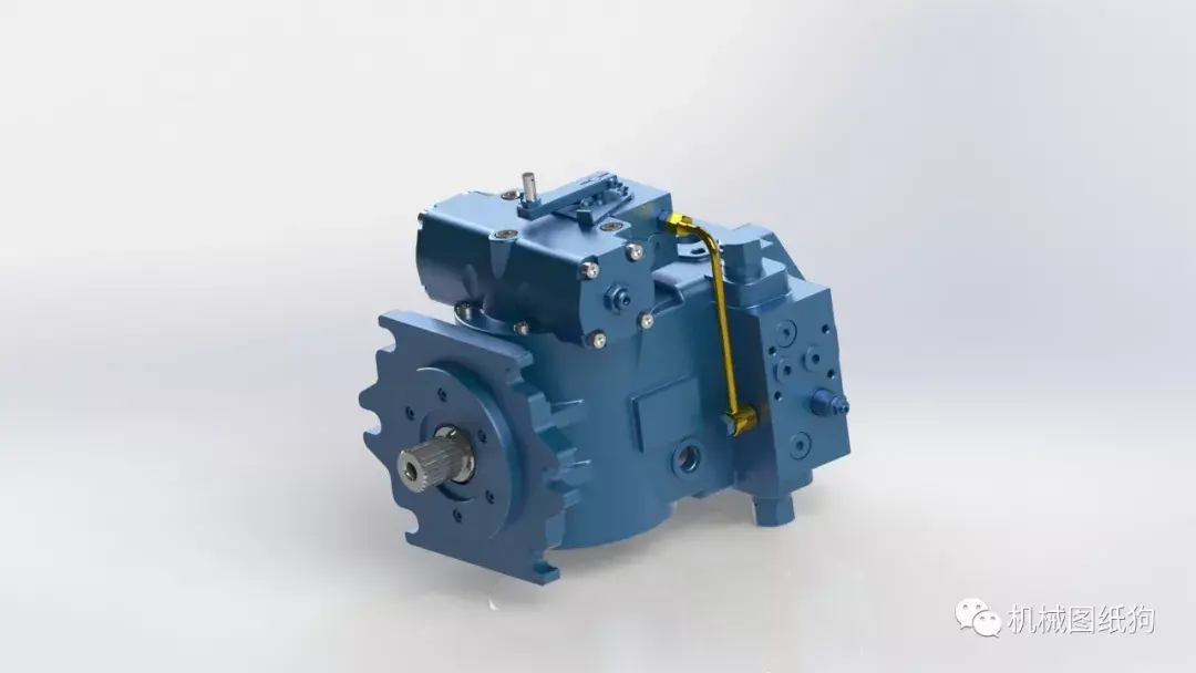 泵缸阀杆416090ry液压泵模型3d图纸xtstep格式