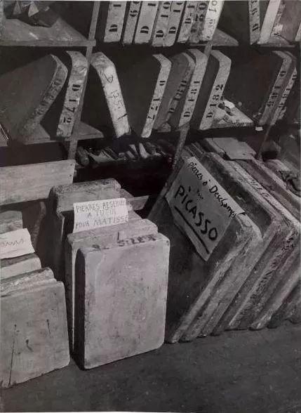毕加索在mourlot studio的石板