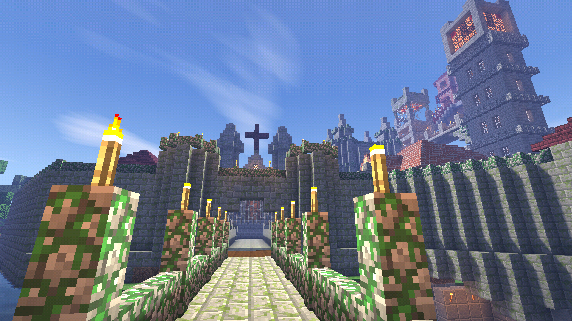 作为德古拉老头子的忠实粉丝,城堡里的建筑都是照着恶魔城系列里的