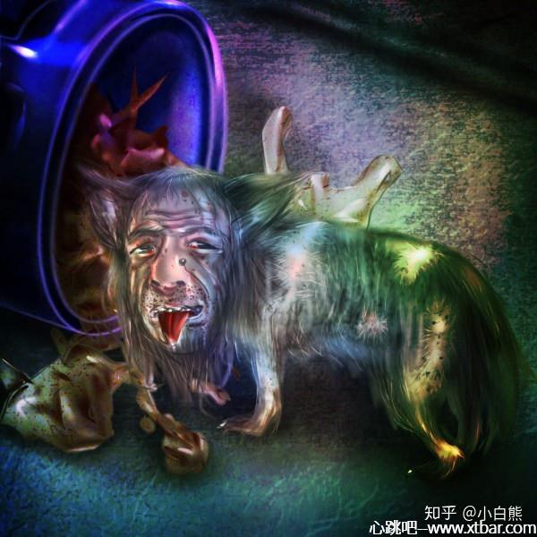 日本恐怖传说人面犬图片