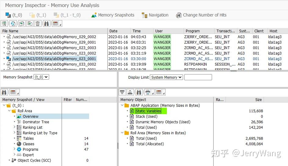 ABAP Memory Inspector 里对动态内存对象的内存消耗度量方式 - 知乎