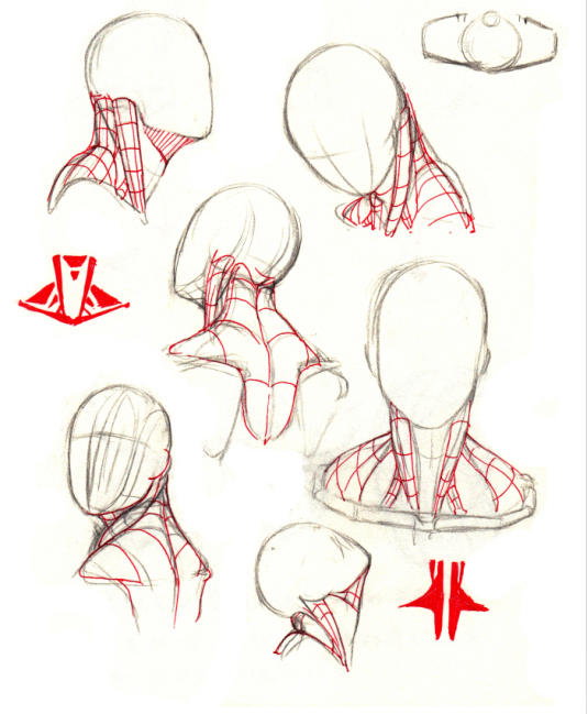 亲授:男性肌肉の刻画方法-学习视频教程-千万不要画成180°猫头鹰扭头