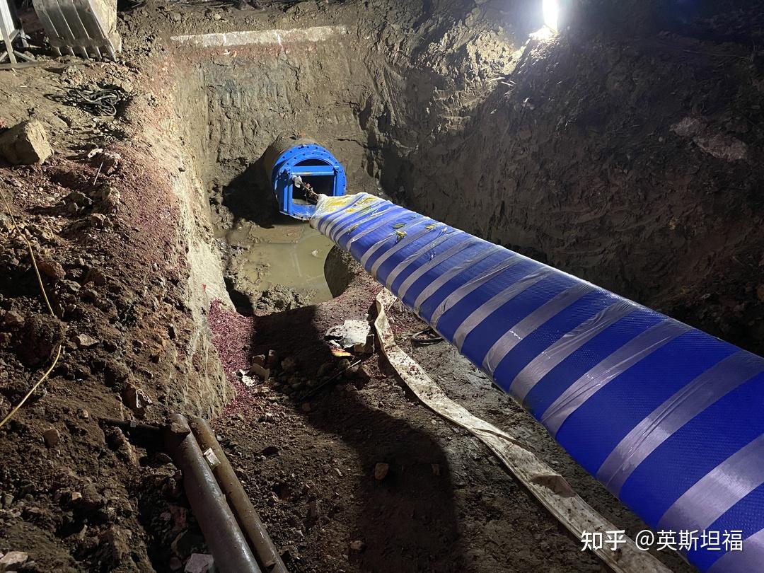 实例展示dn800自来水管道柔性内衬软管修复