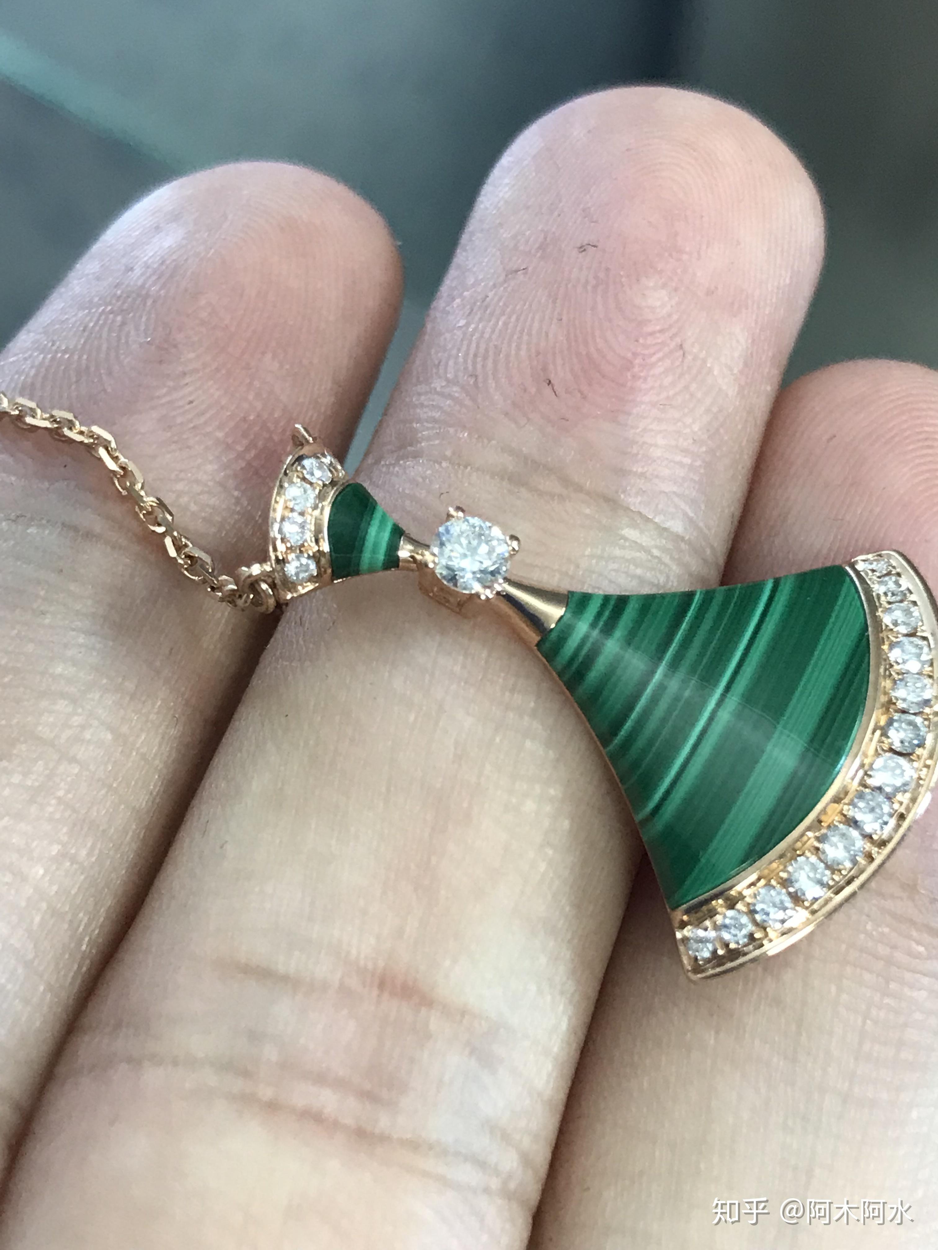 宝格丽孔雀石diva项链鉴定指南