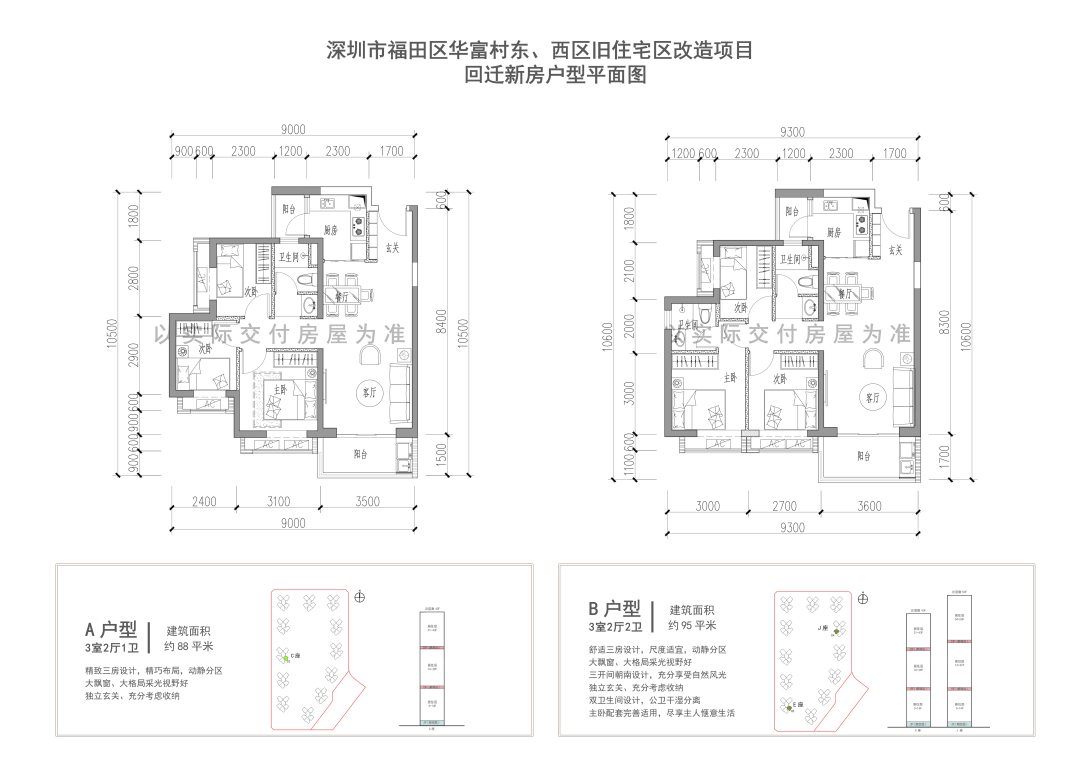 福田华福村棚改关于优化《回迁新房户型平面图》标识的通告,被搬迁房屋套内建筑面积认定相关问题的情况说明 - 知乎