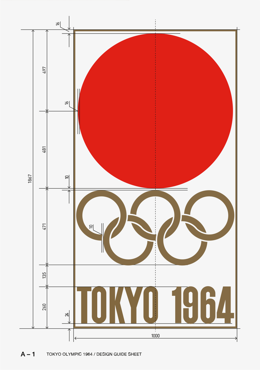 東京1964奧運會logo東京1964奧運會會徽由被譽為日本現代平面設計之父