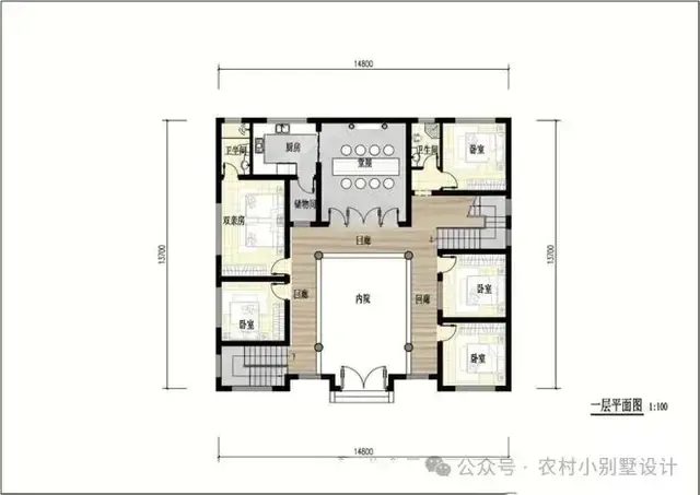 48款二层中式合院别墅,二层新中式四合院农村自建房别墅设计图 - 知乎
