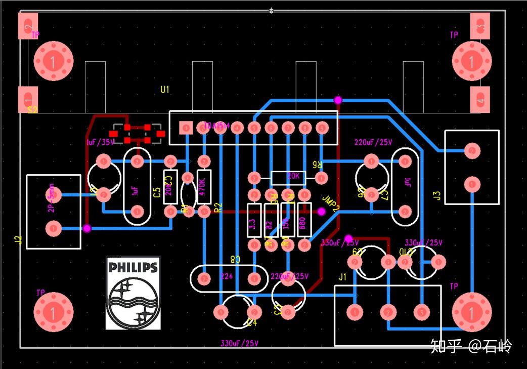 tda1514洞洞板音频功率放大器装配笔记上