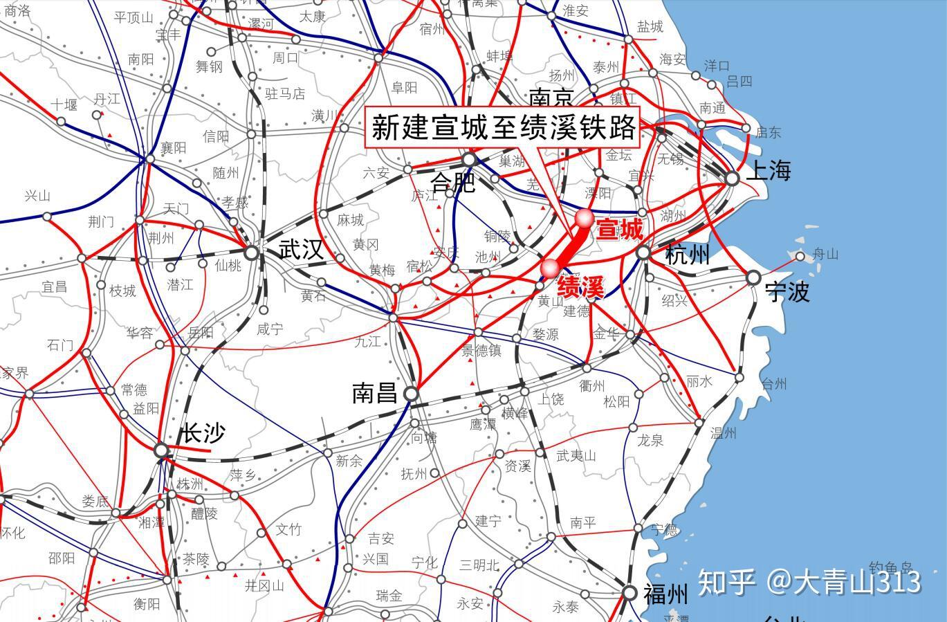 宣城到绩溪的高速铁路位于安徽省宣城市境内,北面起自于宣城市宣州区
