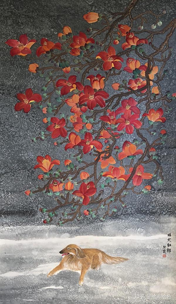 香港画家李碧霞小兰园造型工丽色彩缤纷