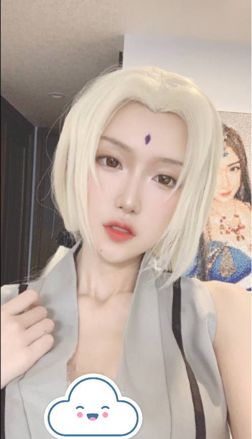 女神也顶不住熬夜腐团儿自拍发际线过高颜值下滑过于严重