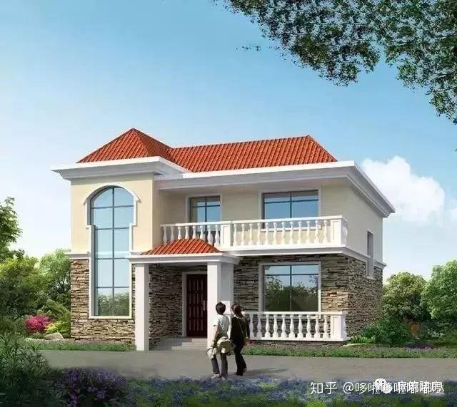 适合农村自建的二层别墅户型,样式经典又实用 - 知乎