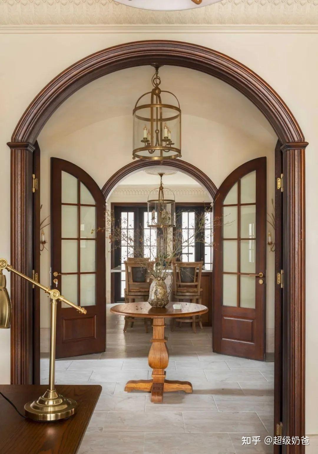 复古无边界穹形顶双开门自然材质邂逅南法混搭风