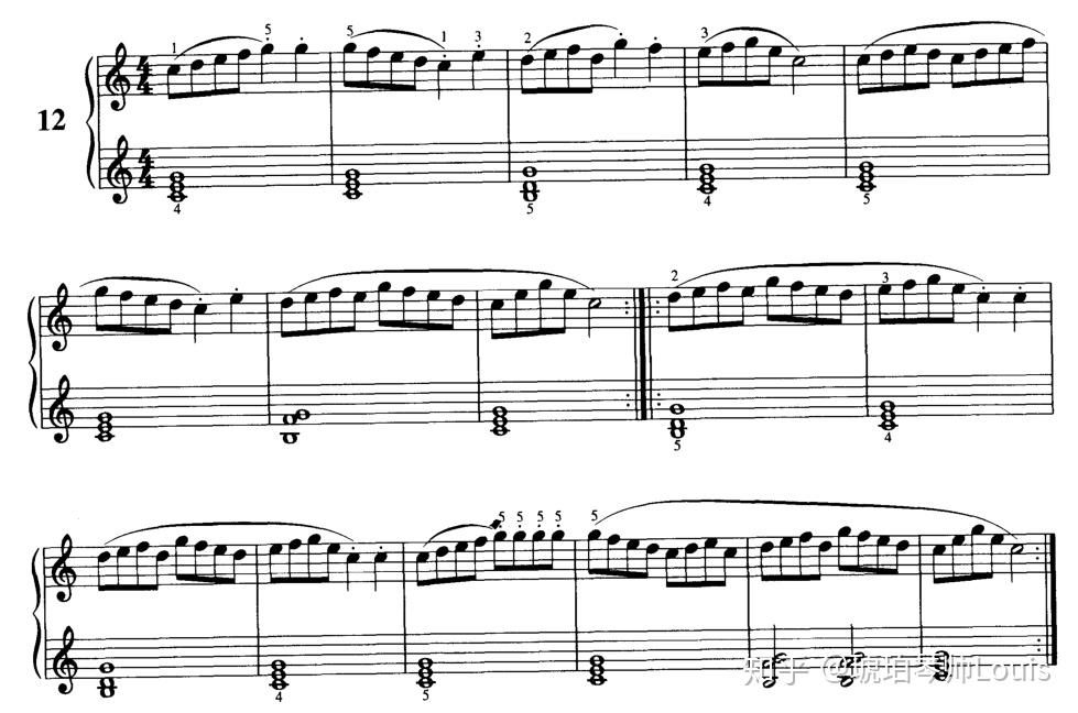 车尔尼599第12首放学路上每日教学赏析琥珀琴师louis