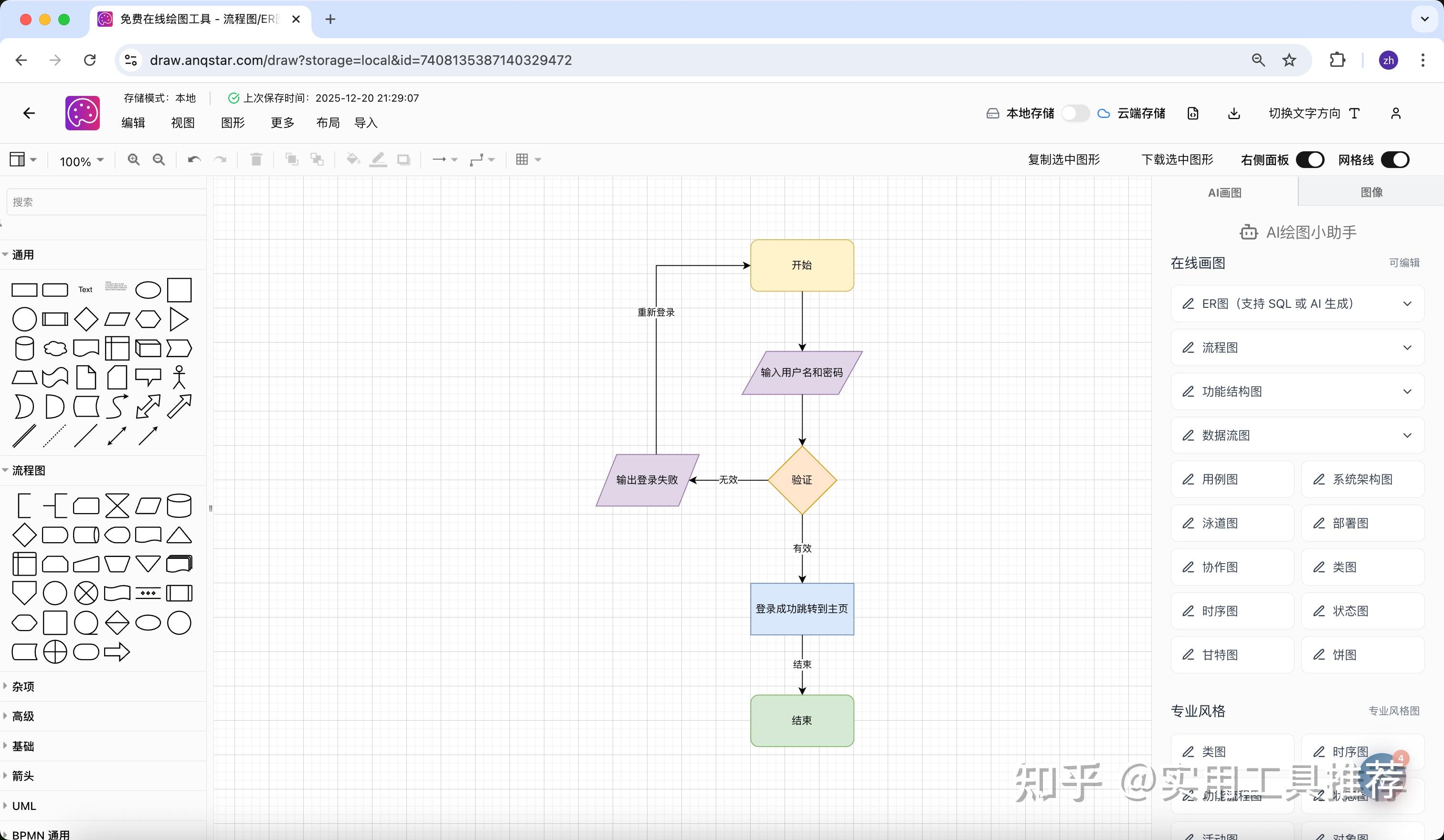 AI生成流程图 - 知乎