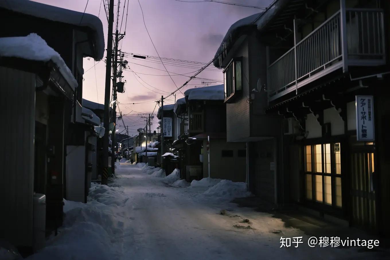高山老街:雪后的治愈系街景