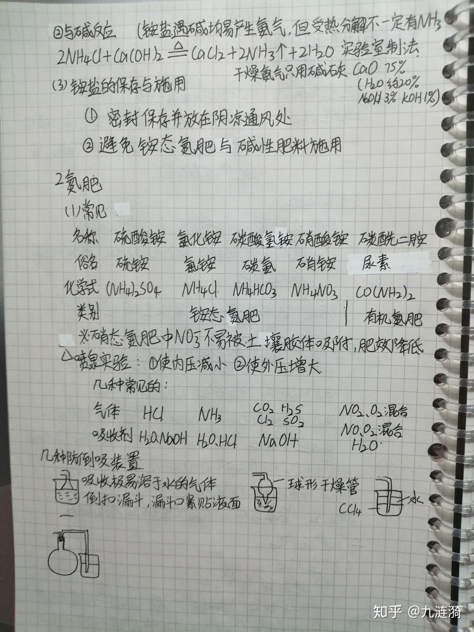 高一学生的,关于化学必修二的笔记