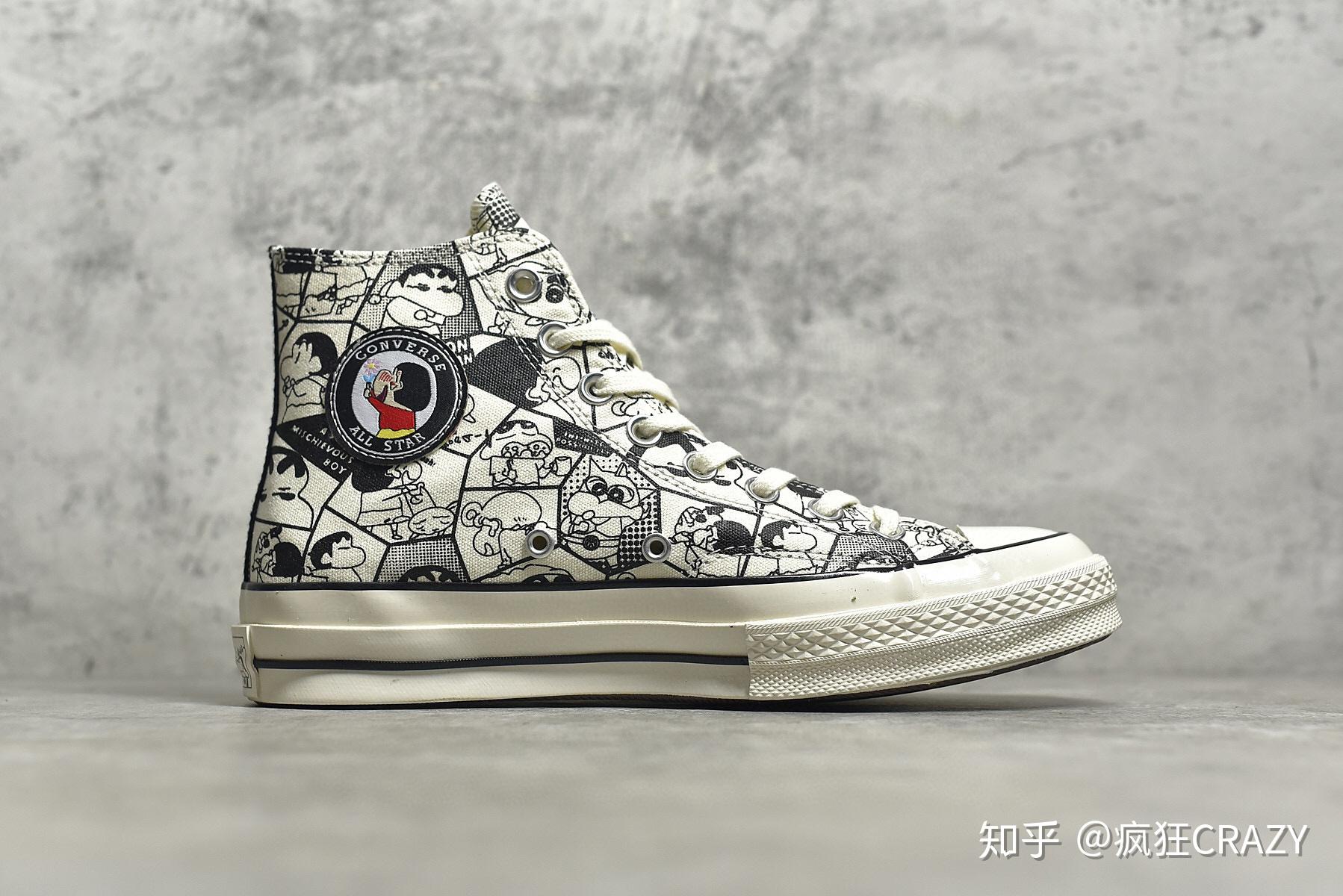 匡威converse联名蜡笔小新漫画帆布鞋