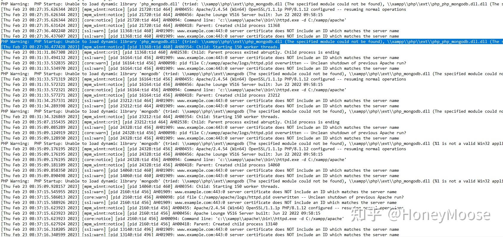 Window php xampp mongodb 