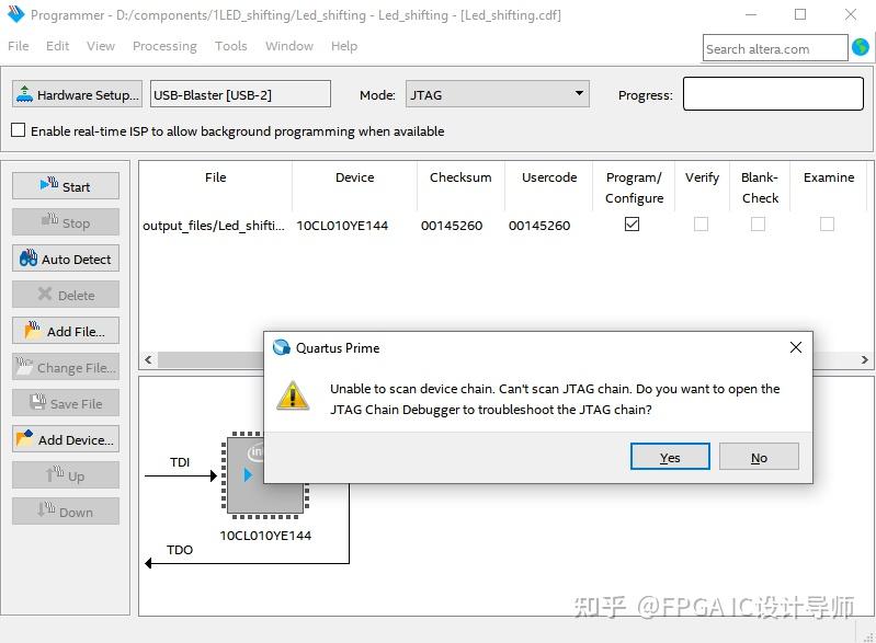 PRA006/PRA010 开发板，Quartus Altera JTAG 配置，以及常见故障解决 知乎
