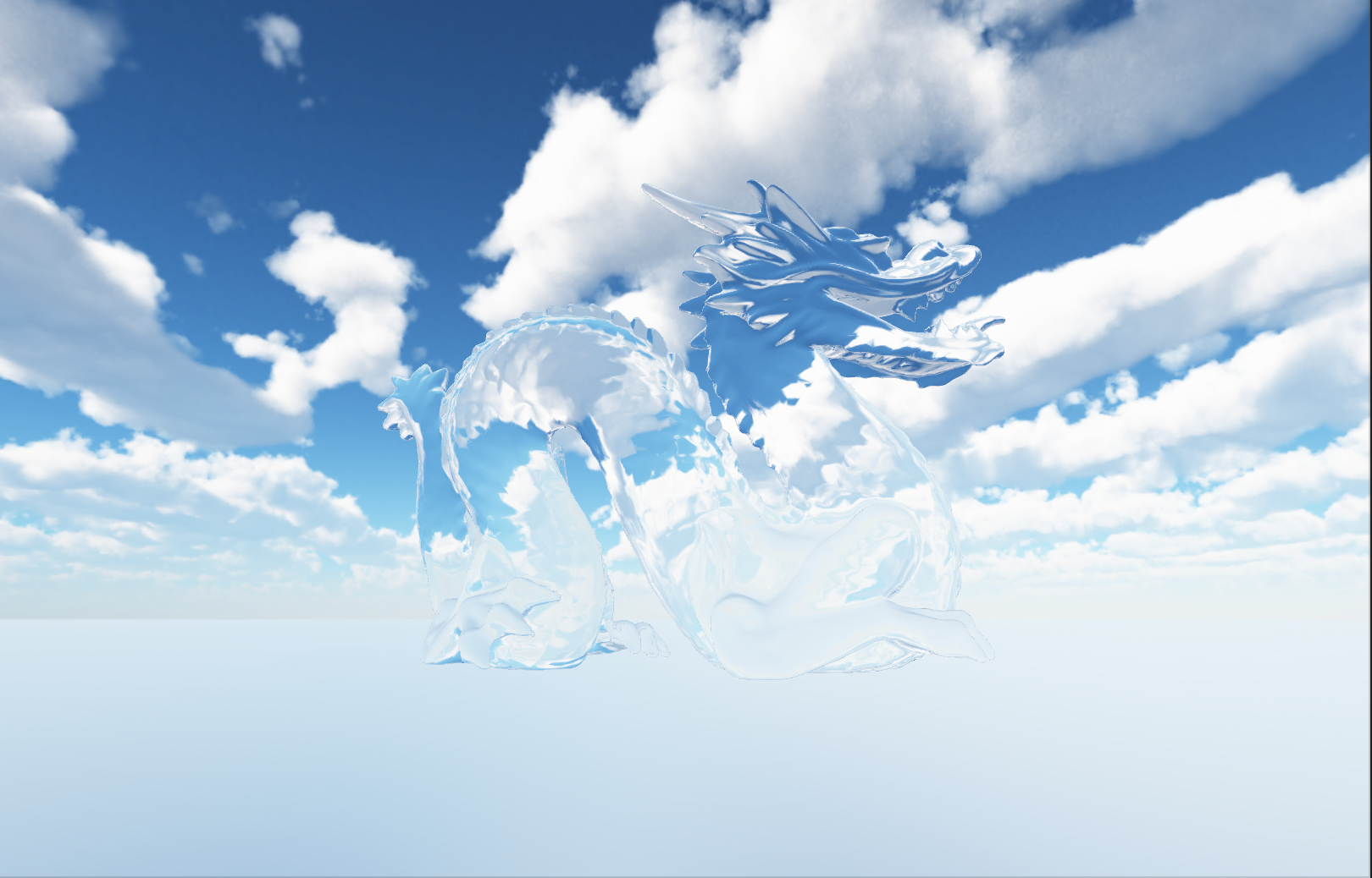 元旦快乐送大家一条水晶龙