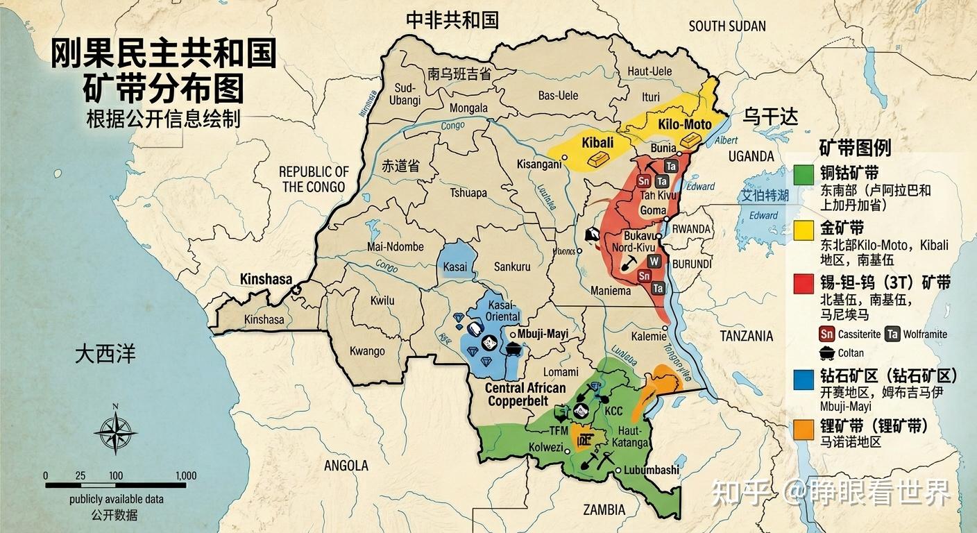 深度图解 | 刚果金矿带分布:揭秘非洲的“百宝箱” - 知乎
