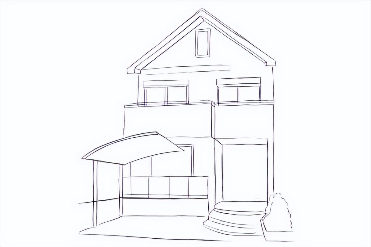 漫画房子怎么画教你西式房子的画法教程