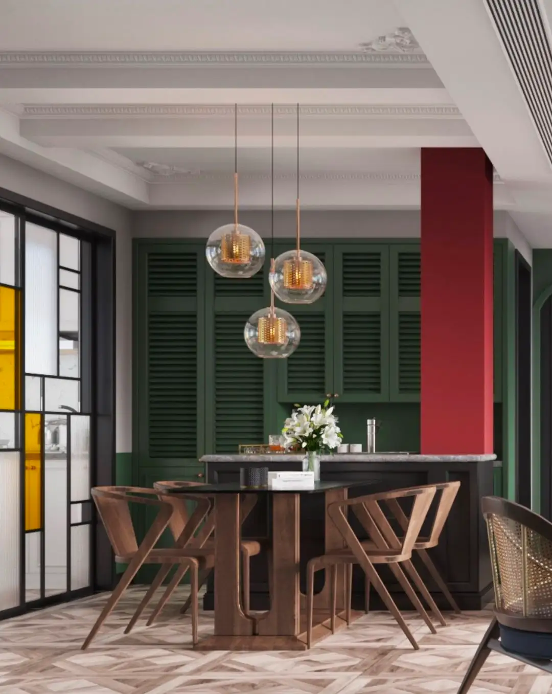 总结南洋风的装饰特色,当然可以拆为绿植,百叶窗,老式木门等元素,但这