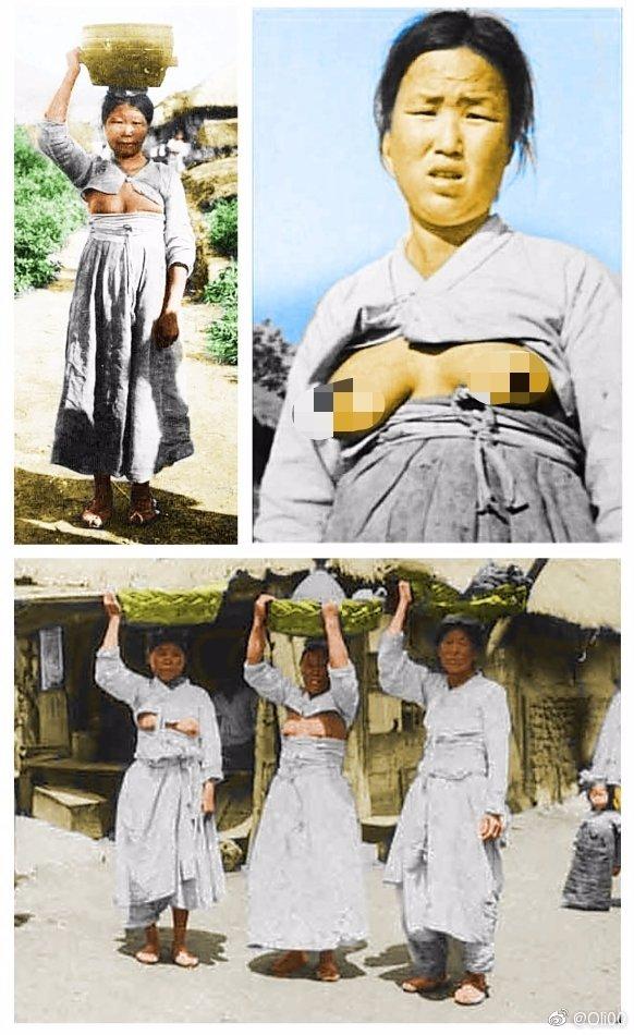 遮住不让韩国人继续这么穿韩国自古号称白衣民族很多这些露乳装韩服