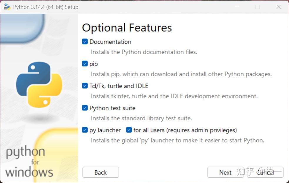 Python 3.14.4 安装教程 - Windows11 - 知乎