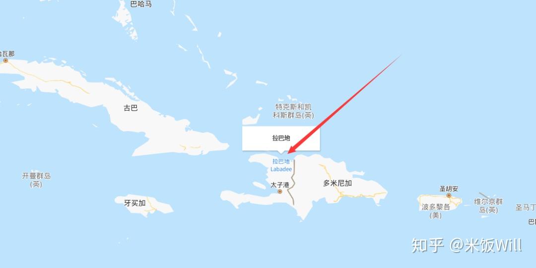红线部分就是邮轮码头从地图中我们可以看到,labadee位于海地北部海岸