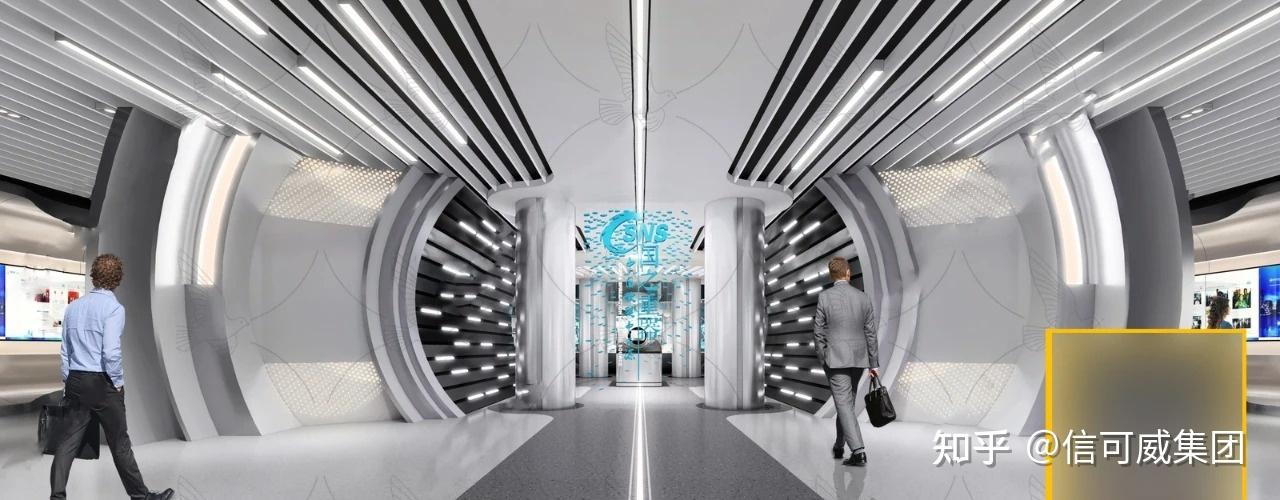 欣赏|100个高质量企业展厅空间设计模型 - 知乎