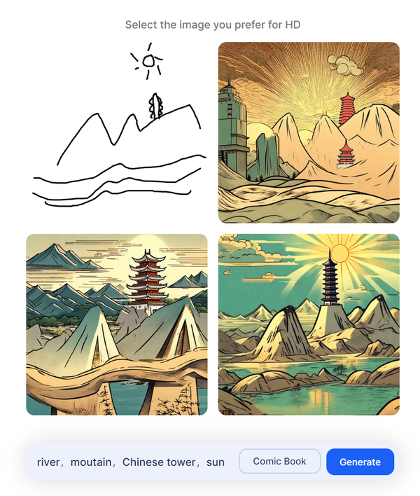 用简笔画就能生成高质量好图?这款AI工具将你的想象力变成现实! - 知乎
